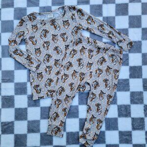Larkspur Bamboo Tiger Print 2 Piece Pajama Set Size 18-24m